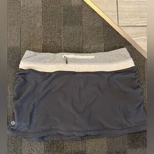 lululemon athletica Navy and Gray Mini Skirt